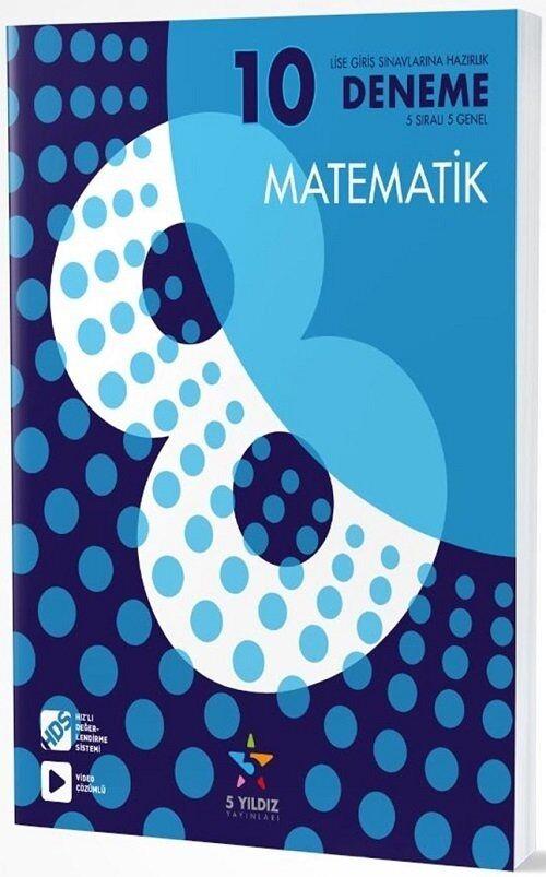 Beş yıldız 8. Sınıf Matematik Deneme 10 LuBeş yıldız 8. Sınıf Matematik Deneme 10 Lu - Kirtasiyem.net8.Sınıf