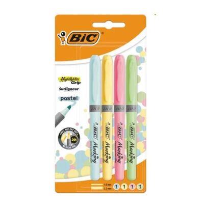Bic Fosforlu Kalem Hıghlıghter Grıp Pastel 4'Lü Blister Bic Fosforlu Kalem Hıghlıghter Grıp Pastel 4'Lü Blister  - Kirtasiyem.netFosforlu Kalemler