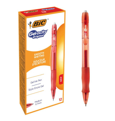 Bic Gelocity Hızlı Kuruyan Jel Kalem Original Kırmızı Bic Gelocity Hızlı Kuruyan Jel Kalem Original Kırmızı _12  - Kirtasiyem.netJel Kalemler