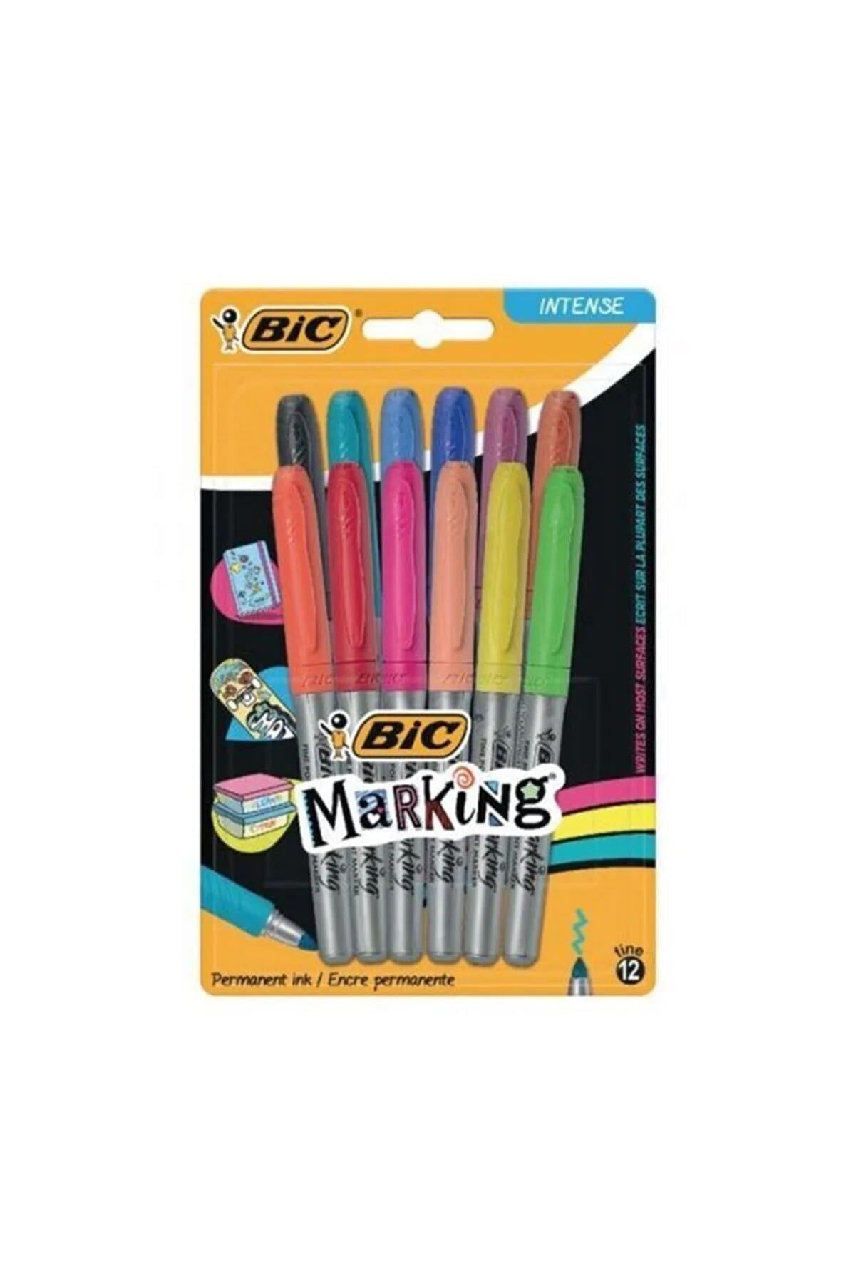 Bic İntensity Permanent Markör Kalem 12 Li Blister 943163 Bic İntensity Permanent Markör Kalem 12 Li Blister 943163  - Kirtasiyem.netMarkörler