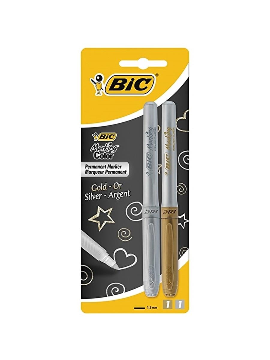 Bic İntensity Permanent Markör Kalem Altın/Gümüş 2 Li Blister 900340Bic İntensity Permanent Markör Kalem Altın/Gümüş 2 Li Blister 900340 - Kirtasiyem.netMarkörler