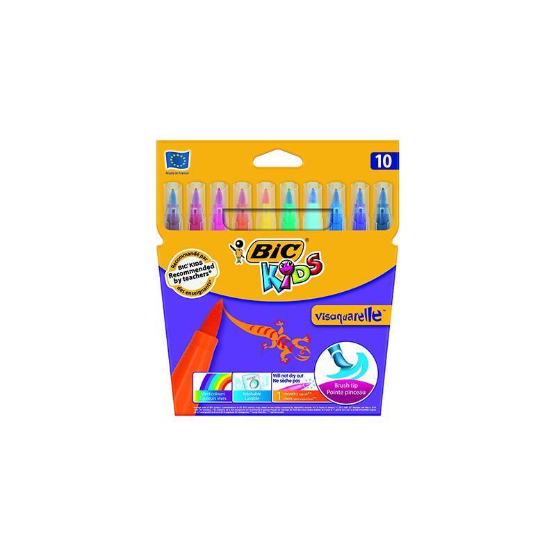 Bic Keçeli Boya Kalemi 10 Lu Visaquarella Fırça Uçlu 828964Bic Keçeli Boya Kalemi 10 Lu Visaquarella Fırça Uçlu 828964 - Kırtasiyem.netKeçeli Kalemler