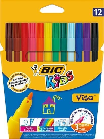Bic Keçeli Boya Kalemi Visa 12 Li 888695Bic Keçeli Boya Kalemi Visa 12 Li 888695 - Kırtasiyem.netKeçeli Kalemler
