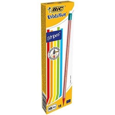 Bic Kurşun Kalem Evolution Stripes Silgili 12 Li KutuBic Kurşun Kalem Evolution Stripes Silgili 12 Li Kutu - Kirtasiyem.netKurşun Kalemler
