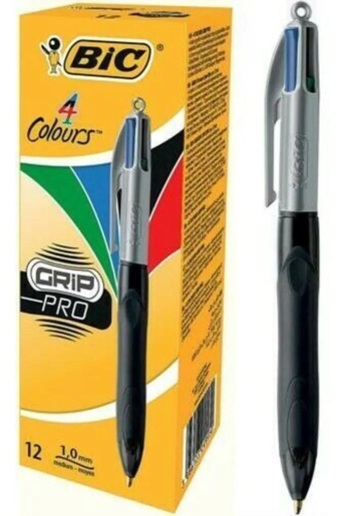 Bic Tükenmez Kalem 4 Colours Grıp Pro Bic Tükenmez Kalem 4 Colours Grıp Pro *12 - Kirtasiyem.netTükenmez Kalemler