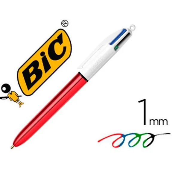 Bic Tükenmez Kalem 4 Colours Shıne Kırmızı Gövde  (1 Adet)Bic Tükenmez Kalem 4 Colours Shıne Kırmızı Gövde *12 - Kirtasiyem.netTükenmez Kalemler
