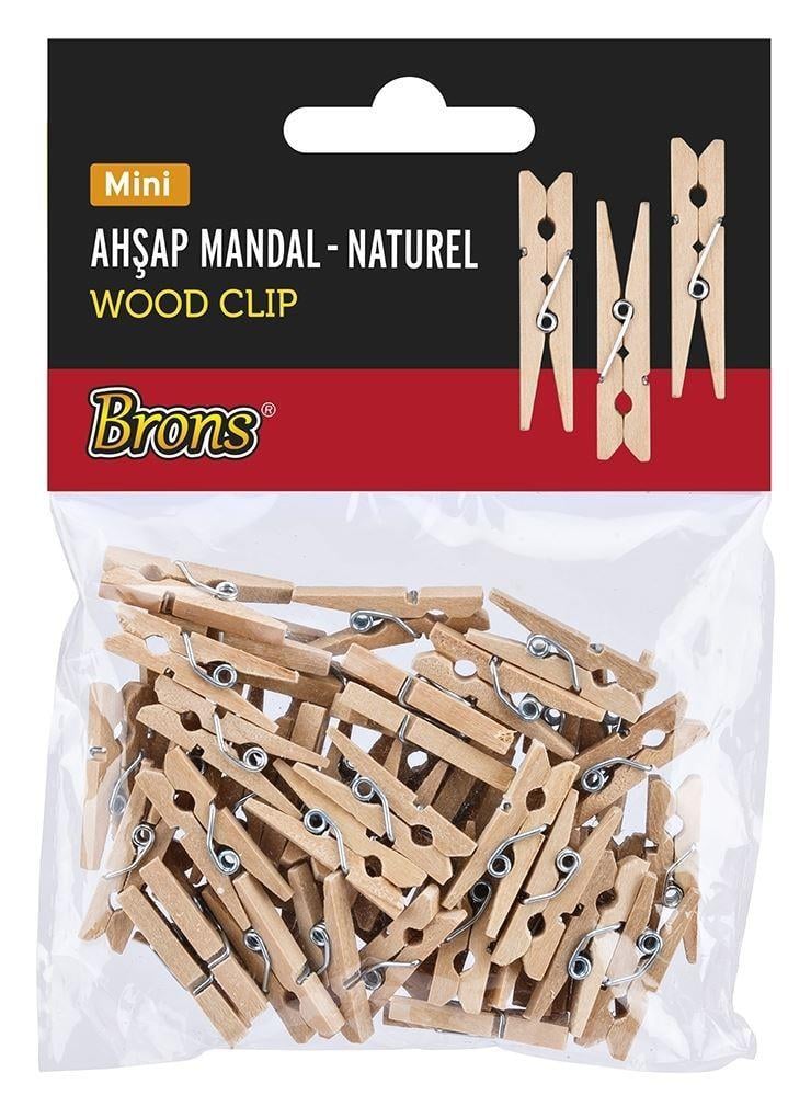 Brons Ahşap Mandal Naturel Mini  Br-909Brons Ahşap Mandal Naturel Mini  Br-909 - Kirtasiyem.netDiğer Aktivite Ürünleri