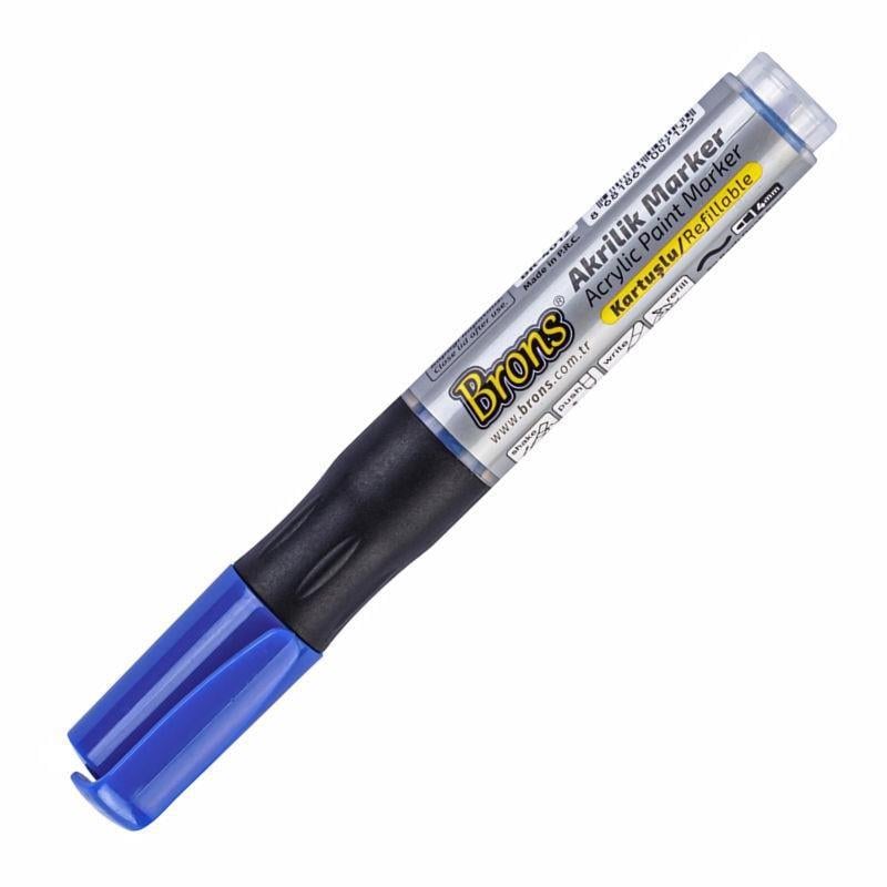Brons Akrilik Marker Mavi Br-4012Brons Akrilik Marker Mavi Br-4012 - Kirtasiyem.netMarkörler