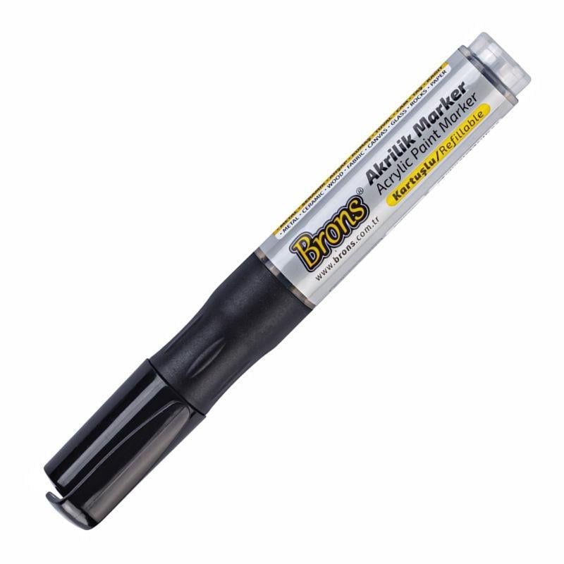 Brons Akrilik Marker Siyah Br-4015Brons Akrilik Marker Siyah Br-4015 - Kirtasiyem.netMarkörler