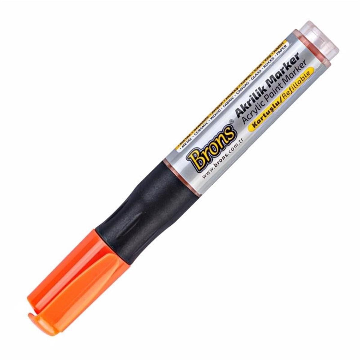 Brons Akrilik Marker Turuncu Br-4017Brons Akrilik Marker Turuncu Br-4017 - Kirtasiyem.netMarkörler