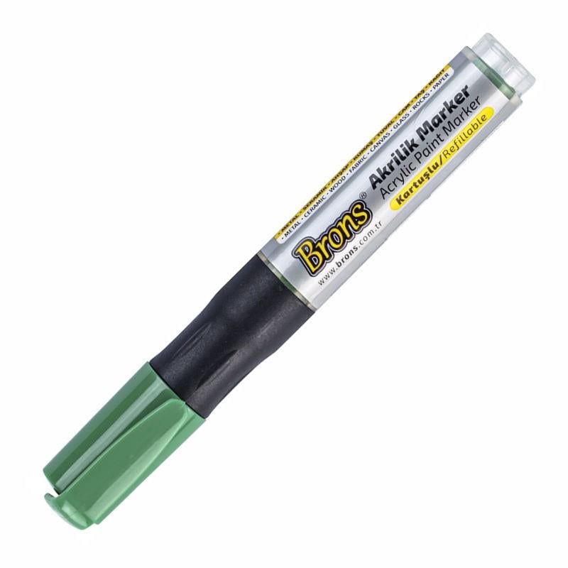 Brons Akrilik Marker Yesil Br-4013Brons Akrilik Marker Yesil Br-4013 - Kirtasiyem.netMarkörler