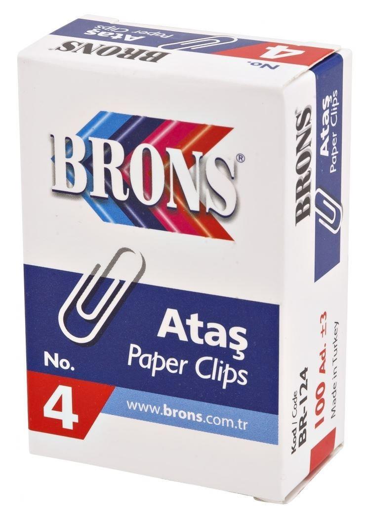 Brons Ataç No:4 Br-124Brons Ataç No:4 Br-124 - Kirtasiyem.netAtaşlar Ve Kıskaçlar