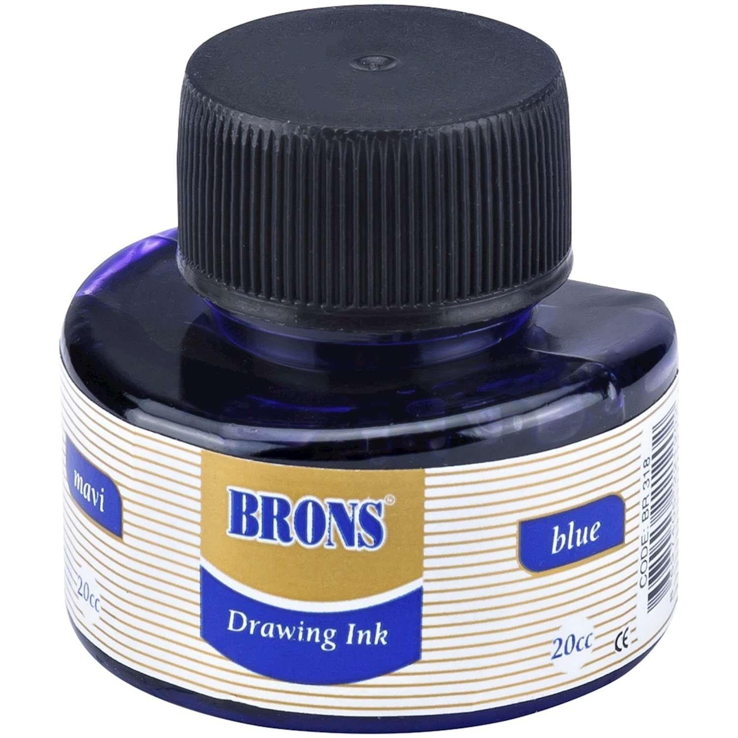 Brons Çini Mürekkebi  Mavi 20 Cc Br-318Brons Çini Mürekkebi  Mavi 20 Cc Br-318 - Kirtasiyem.netÇini Mürekkebi