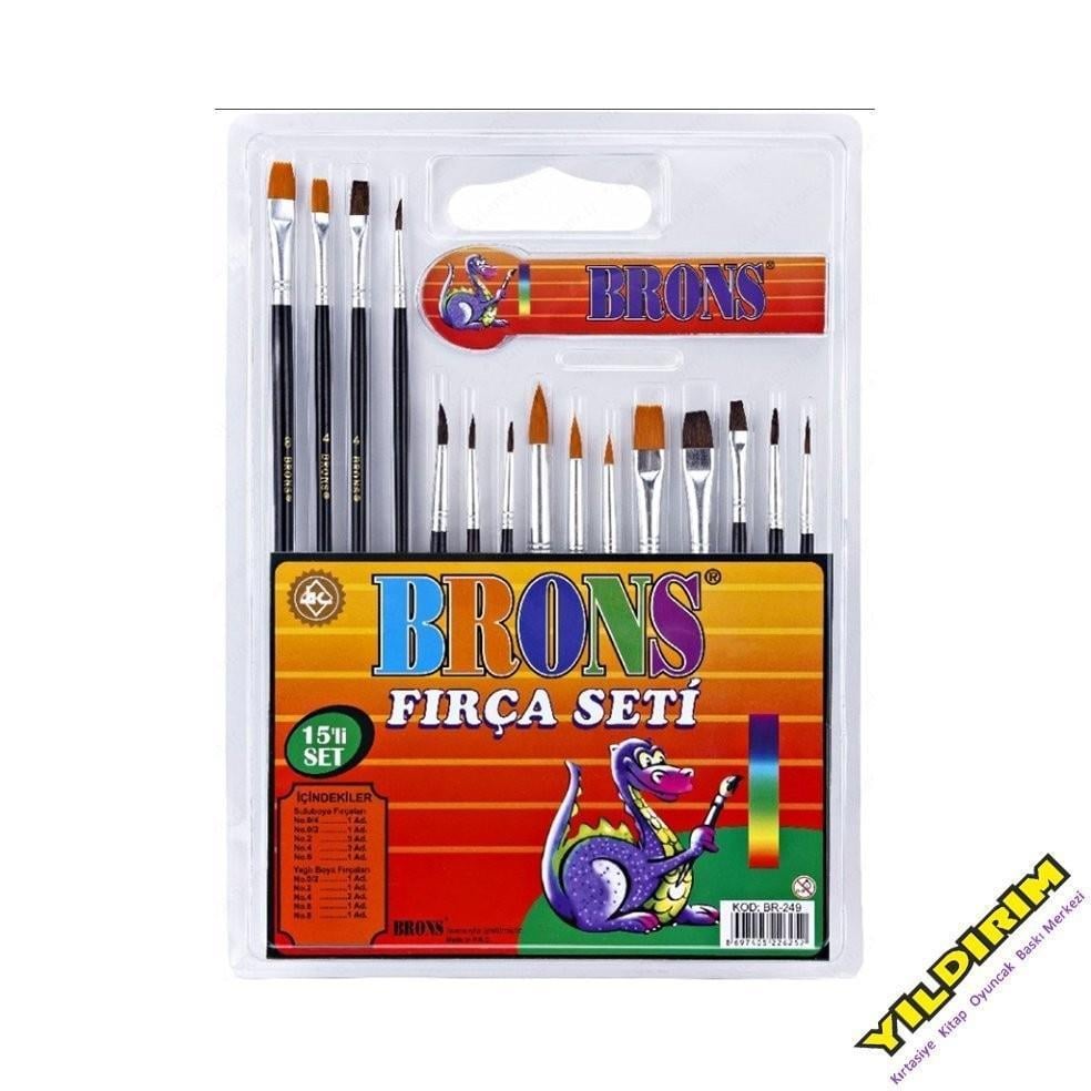 Brons Fırça Seti 15 Li Br-249Brons Fırça Seti 15 Li Br-249 - Kırtasiyem.netFırçalar