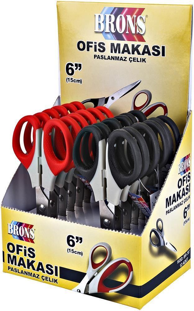Brons Makas Büro 15 Cm Br-707Brons Makas Büro 15 Cm Br-707 - Kirtasiyem.netOfis Makası