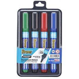 Brons Permanent Marker Kalem Yuvarlak Uç  4'Lü Blister(S+M+K) Br-9600Brons Permanent Marker Kalem Yuvarlak Uç  4'Lü Blister(S+M+K) Br-9600 - Kirtasiyem.netMarkörler