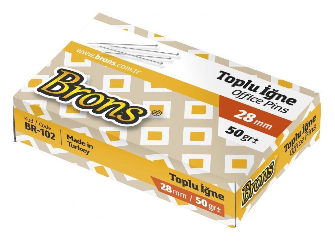 Brons Toplu İgne 28/50 Br-102Brons Toplu İgne 28/50 Br-102 - Kirtasiyem.netİğneler