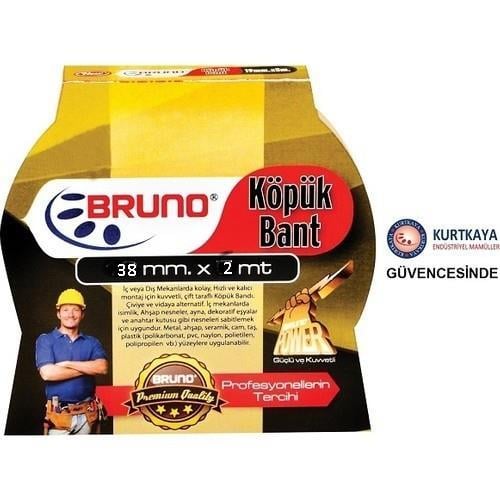 Bruno Köpük Bant 38X2 MtBruno Köpük Bant 38X2 Mt - Kirtasiyem.netDiğer Bantlar Ve Bant Kesiciler