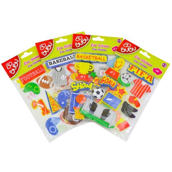 Bu-Bu 3D Eva Sticker Spor 24 lüBu-Bu 3D Eva Sticker Spor *24 - Kirtasiyem.netEvalar