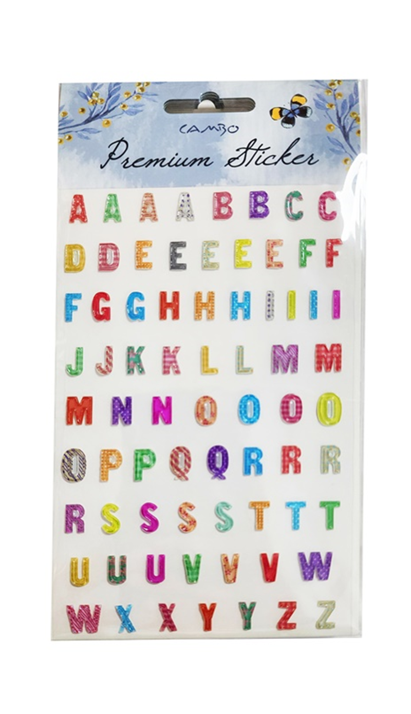 Bu-Bu Damla Harf Sticker BUBU-CAS-01-0448.Sınıf
