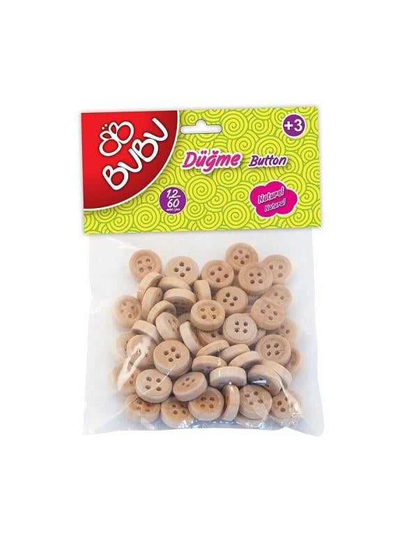 Bu-Bu Düğme 1,2 Cm _60 NaturalBu-Bu Düğme 1,2 Cm _60 Natural - Kirtasiyem.netBoncuklar