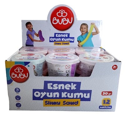 Bu-Bu Esnek Oyun Kumu 30 Gr.12'Li BUBU-HAS008Diğer Kırtasiye Ürünleri