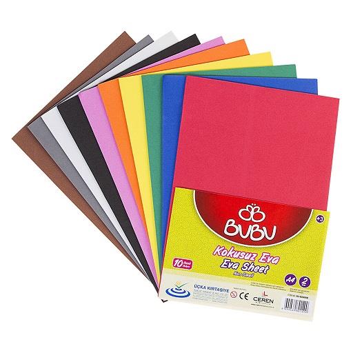 Bu-Bu Eva 20X30 2 Mm 10 RenkBu-Bu Eva 20X30 2 Mm 10 Renk - Kirtasiyem.netEvalar