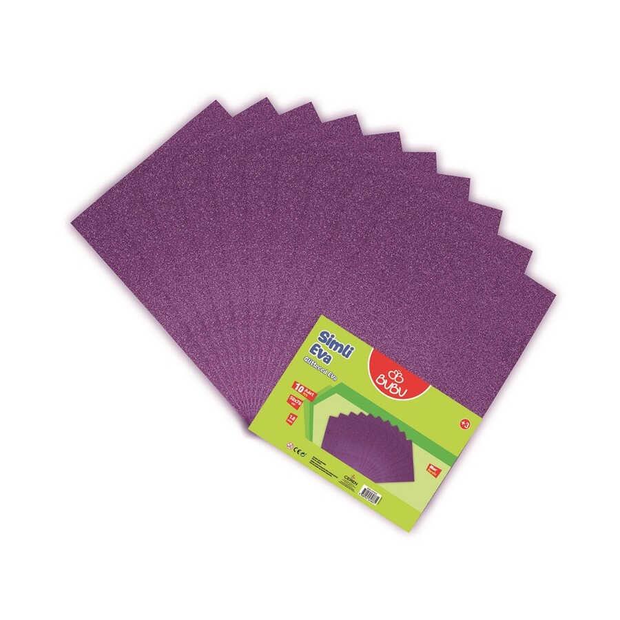 Bu-Bu Eva 50X70 Simli Mor Bubu-Ev0032 (1 ADET)Bu-Bu Eva 50X70 Simli Mor *10 Bubu-Ev0032 - Kirtasiyem.netEvalar