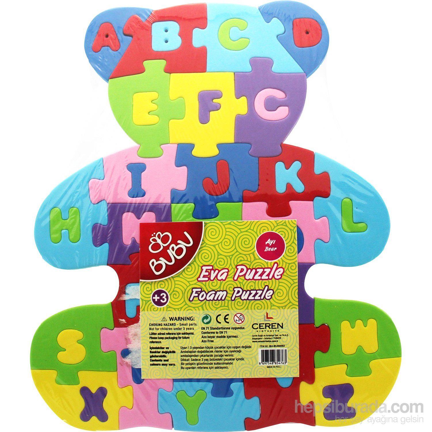 Bu-Bu Eva Puzzle Ayı HarflerBu-Bu Eva Puzzle Ayı Harfler - Kirtasiyem.netYapbozlar