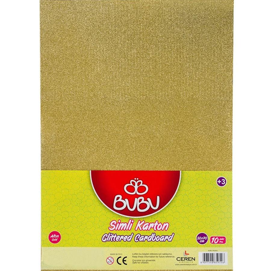 Bu-Bu Fon Kartonu Simli 50x70 Altın Bubu-Fk0005(1 ADET)Bu-Bu Fon Kartonu Simli 50X70 Altın Bubu-Fk0005 *10  - Kirtasiyem.netSimli Fon Kartonu
