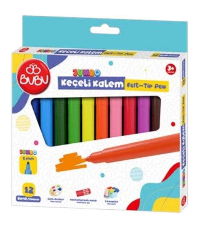 Bu-Bu Jumbo Keçeli Kalem 5Mm. Karton Kutu 12 RenkBu-Bu Jumbo Keçeli Kalem 5Mm. Karton Kutu 12 Renk - En Kaliteli Keçeli Kalemler Ürünleri | Kırtasiyem.netKeçeli Kalemler
