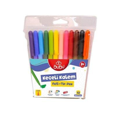Bu-Bu Keçeli Kalem 12 Renk Pvc Bubu-Kec001Bu-Bu Keçeli Kalem 12 Renk Pvc Bubu-Kec001 - Kırtasiyem.netKeçeli Kalemler