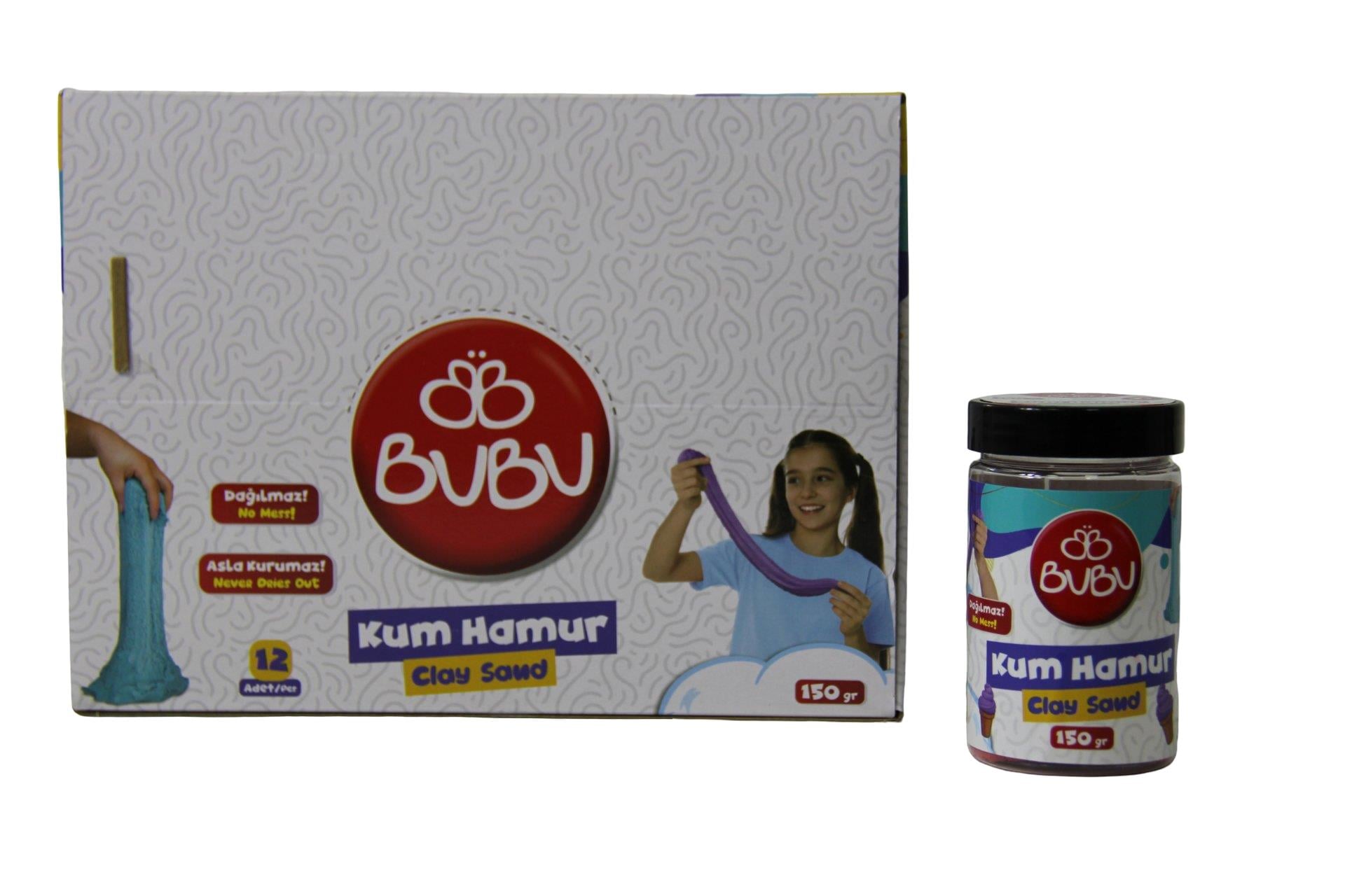 Bu-Bu Kum Hamur 150 Gr.12'Li BUBU-HAS007Stick Yapıştırıcılar