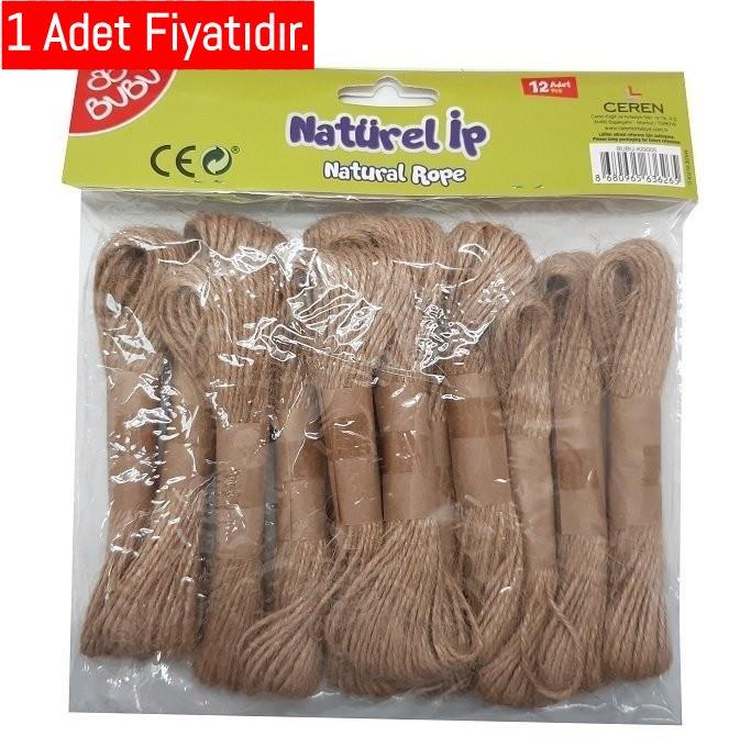 Bu-Bu Naturel Jüt İp Bubu-Kı0005 (1 ADET)_12Bu-Bu Naturel Jüt İp Bubu-Kı0005*12 - Kirtasiyem.netDiğer Aktivite Ürünleri