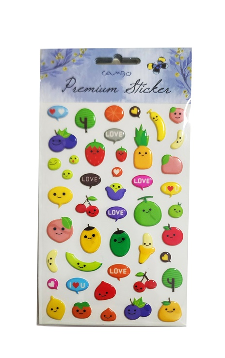 Bu-Bu Puf Meyve Sticker BUBU-CAS-01-0288.Sınıf