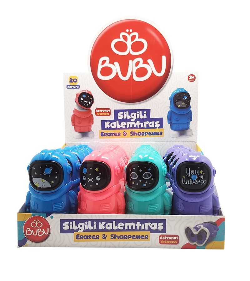 Bu-Bu Silgili Kalemtıraş Astronot_20 Bubu-Slg003Stick Yapıştırıcılar