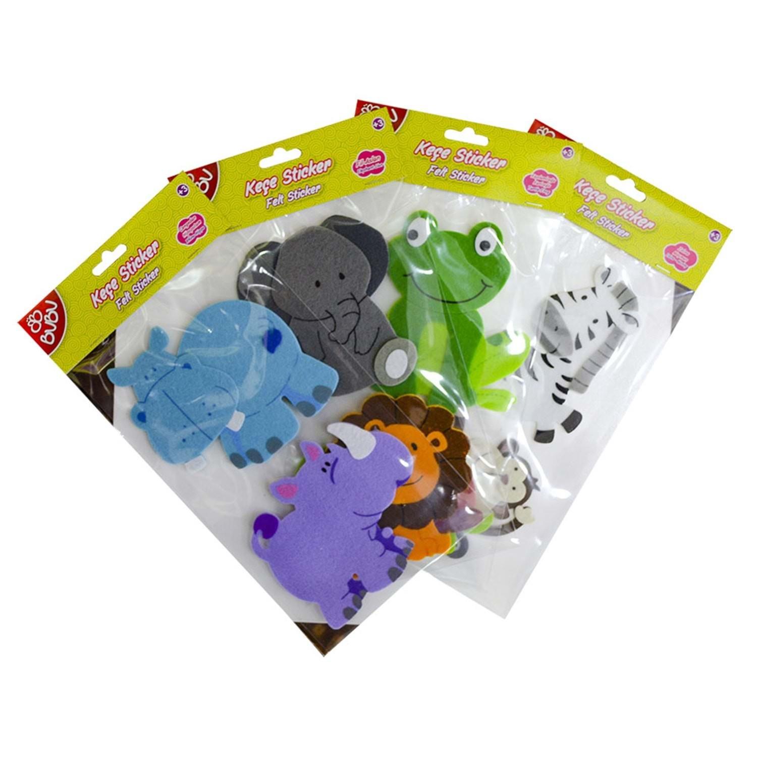Bu-Bu Sticker Büyük Keçe Hayvanlar (St035/....038)_24Bu-Bu Sticker Büyük Keçe Hayvanlar *24(St035/....038) - Kirtasiyem NetStickerlar