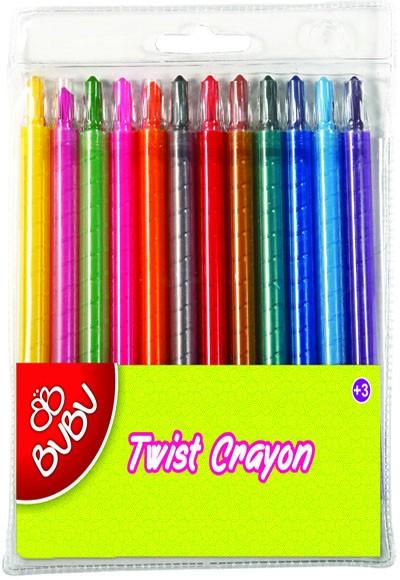 Bu-Bu Twist Crayon (Mum Boya) 12 RenkBu-Bu Twist Crayon 12 Renk - Kırtasiyem.netMum Boyalar