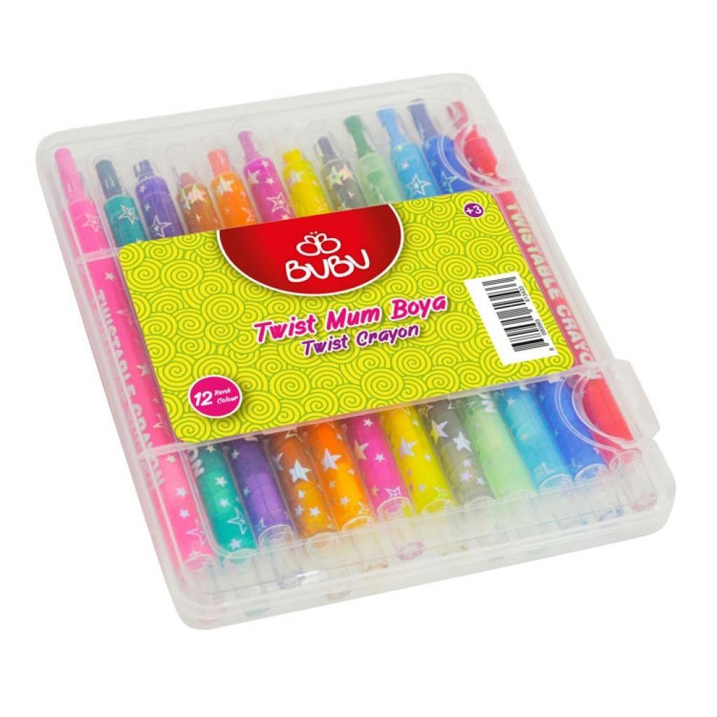 Bu-Bu Twist Crayon Pc Kutu 12 RenkBu-Bu Twist Crayon Pc Kutu 12 Renk - Kırtasiyem.netMum Boyalar