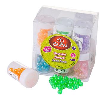 Bu-Bu Yuvarlak Boncuk 12Mm 6 Renk_12  (1 ADET)Bu-Bu Yuvarlak Boncuk 12Mm 6 Renk *12 - Kirtasiyem.netBoncuklar