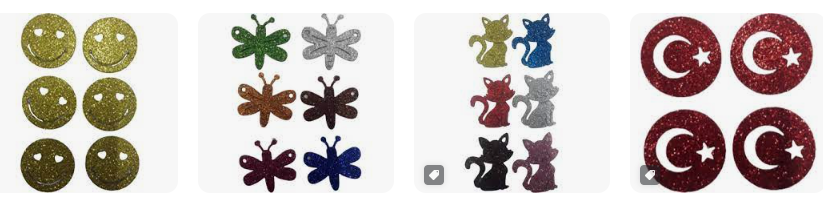 Buğra Şekilli Simli-Düz Eva_28Buğra Şekilli Simli-Düz Eva *28 - Kirtasiyem.netEvalar