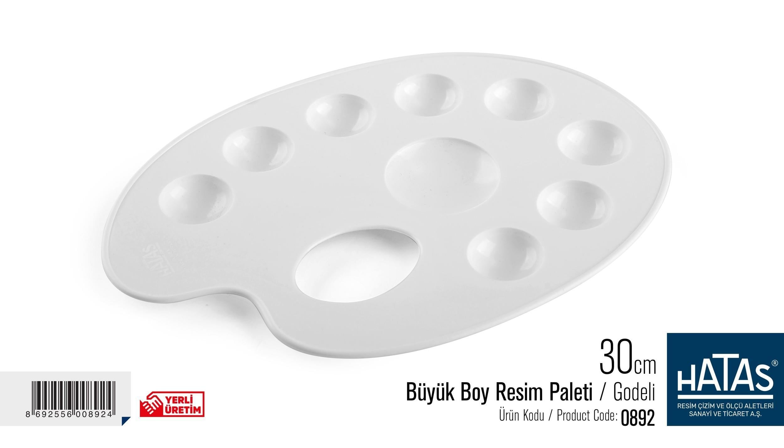 Büyük Boy Resim Paleti (Godeli) 30 Cm.Büyük Boy Resim Paleti (Godeli) 30 Cm. - Kırtasiyem.netPaletler
