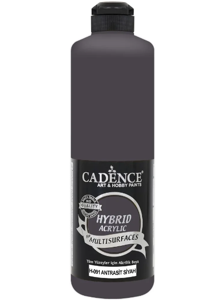 Cadence Hybrid Akrilik Multi Surface 500 ml H-091 ANTRASİT SİYAHCadence Hybrid Akrilik Multi Surface 500 ml H-091 ANTRASİT SİYAH - Kırtasiyem.netAkrilik Boyalar	