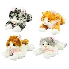 Can Toys Peluş 36Cm Muzıklı Kedı ( Yatan ) 60Peluş Oyuncaklar