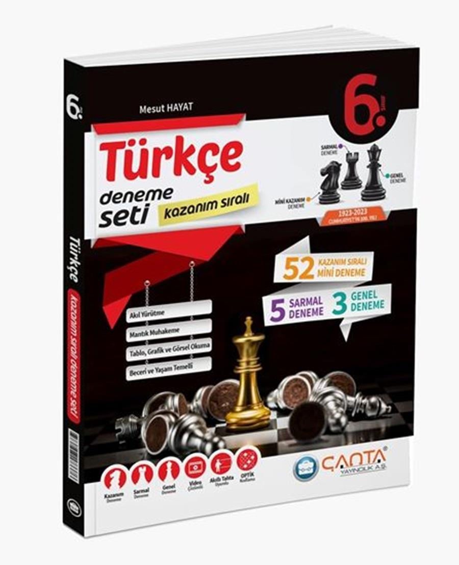 Çanta 6. Sınıf Türkçe Kazanım Sıralı Deneme Seti6.Sınıf