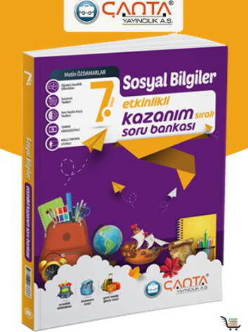 Çanta 7. Sınıf Kazanım Sosyal Bilgiler Soru Bankası 20237.Sınıf