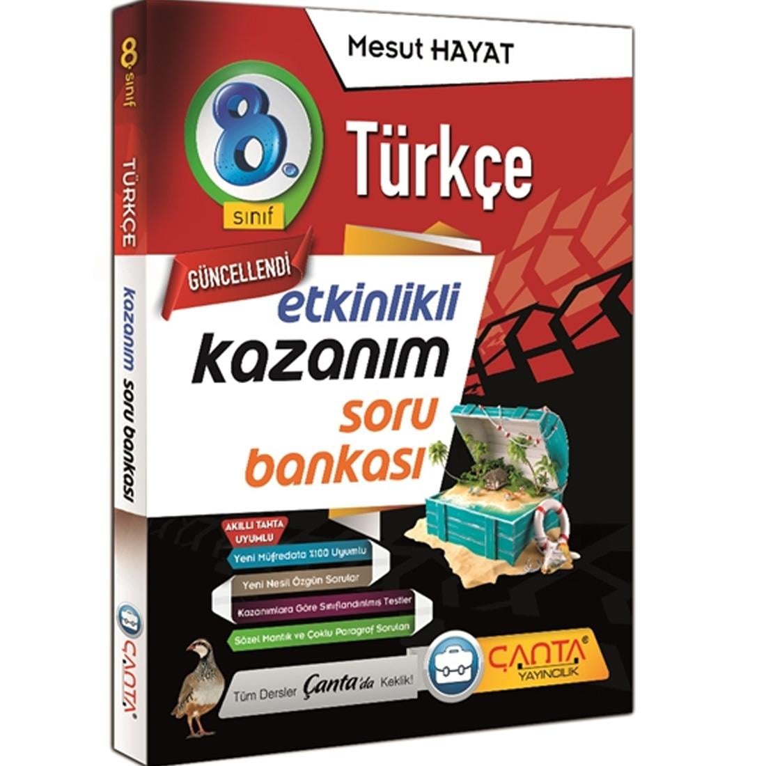 Çanta 8.Sınıf Türkçe Etkinlikli Kazanım Soru BankasıÇanta 8.Sınıf Türkçe Etkinlikli Kazanım Soru Bankası - Kirtasiyem.net8.Sınıf