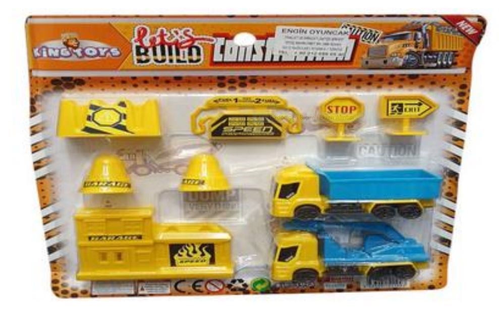 Cantoys Kart. İtfaiye İş Makinesi Araç Seti 72Akıl Oyunları