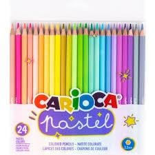 Carioca Pastel Renk Kuru Boya Kalemi 24'LüBoyama Önlükleri