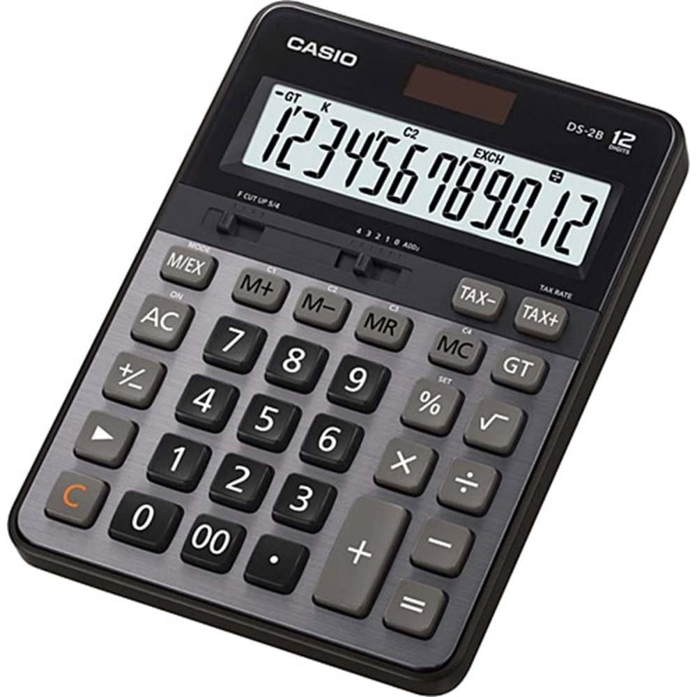 Casio Ds-2 B 12 Hane Hesap Makinası Büyük BoyCasio Ds-2 B 12 Hane Hesap Makinası Büyük Boy - Kirtasiyem NetHesap Makineleri